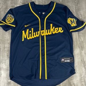 Christian Yelich Milwaukee Brewers #22 Nike MLB Jersey